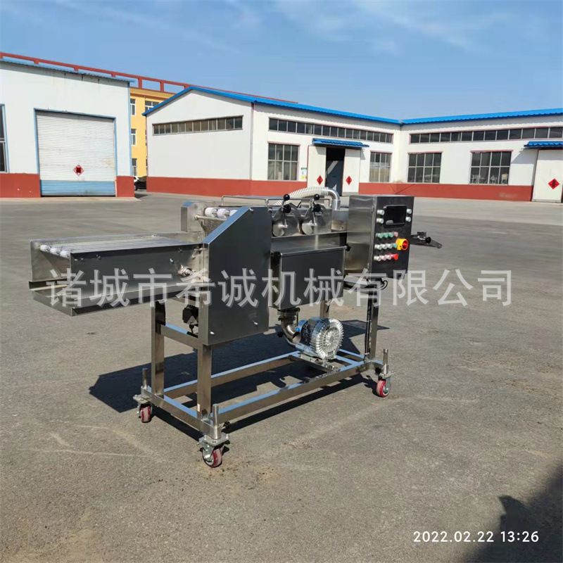 鸡肉条挂糠机 凤尾虾上浆裹糠设备里脊调理品上浆裹粉成套流水线
