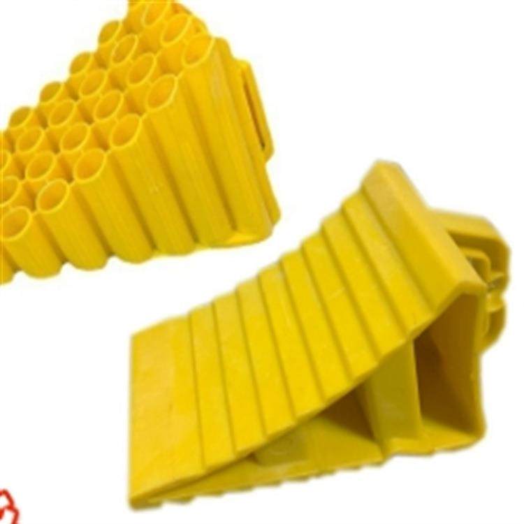 便携式 货车轮胎塑料止退器止滑器 停车斜坡垫 三角木塑料挡车器