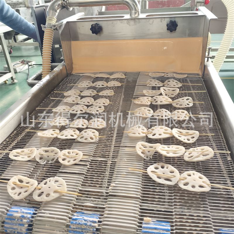 烧烤蔬菜串淋浆机 预制菜上浆裹粉生产线 现场试机 多种型号可选