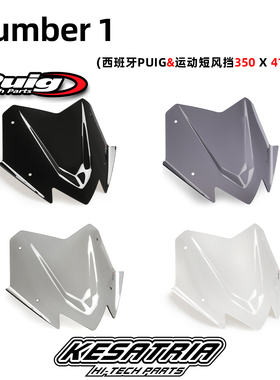西班牙Puig 雅马哈Tmax560改装前风挡 350mm运动挡风玻璃 22-26年