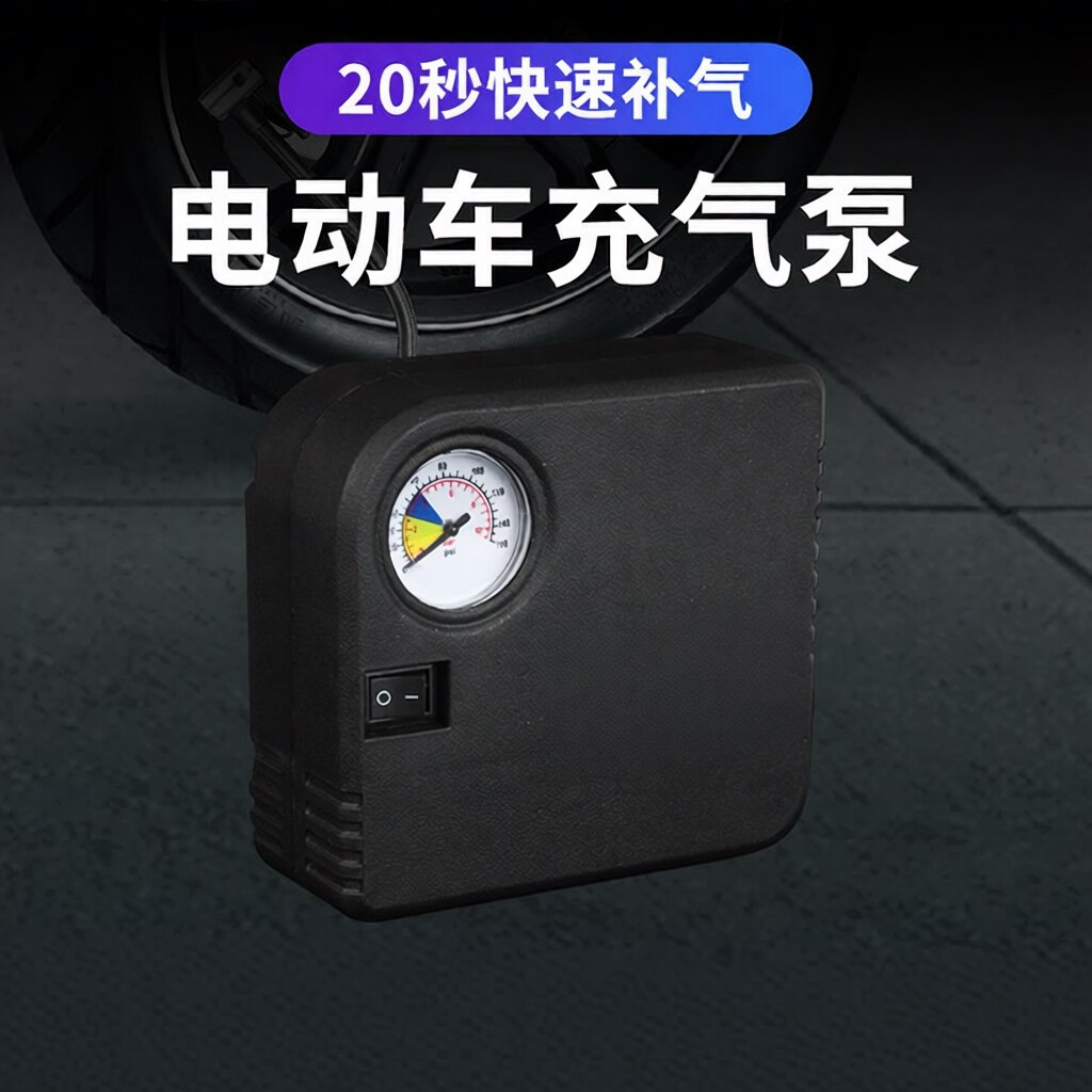 电动车专用充气泵｜兼容及12V