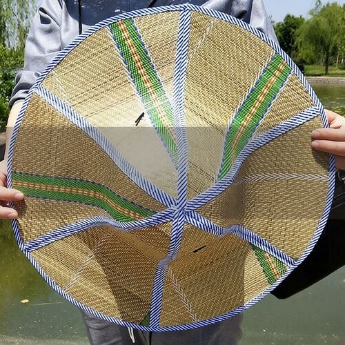 可折叠麦草大檐防晒遮阳帽夏季