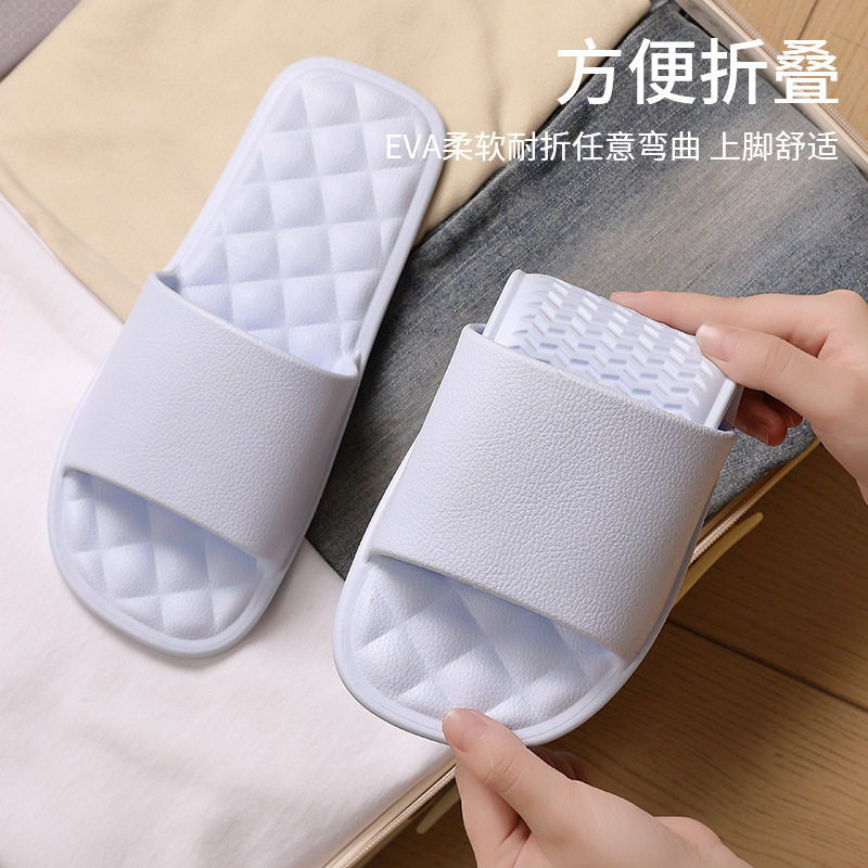 春夏秋新品简约情侣折叠凉拖鞋拖