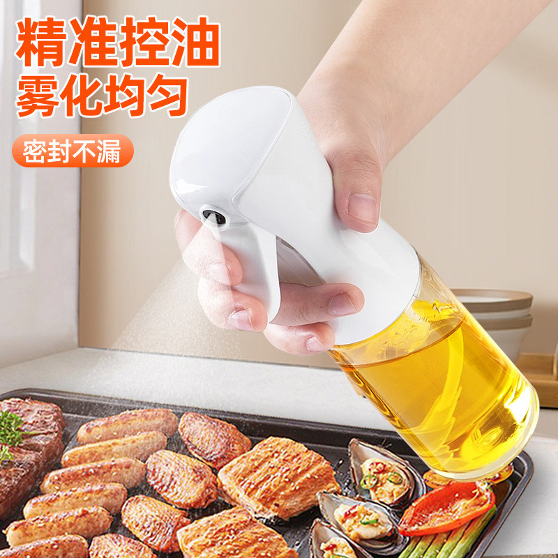 喷壶油喷瓶空气喷高压装油壶家用食用油喷雾厨房玻璃瓶油化状炸锅 - 实物图