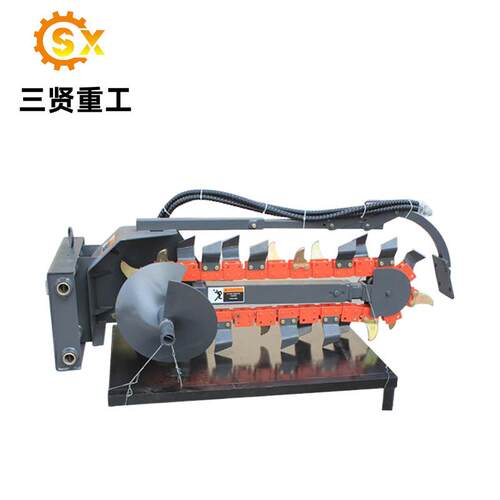 滑移机开沟机 链条式挖沟机 SX0601-60液压开槽机