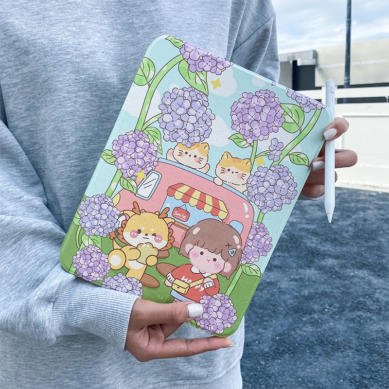 亚森优品360旋转可竖屏pad保护套air4适用苹果2020平板2018新款ipad9硅胶mini6透明壳十10第九八代2019带笔槽