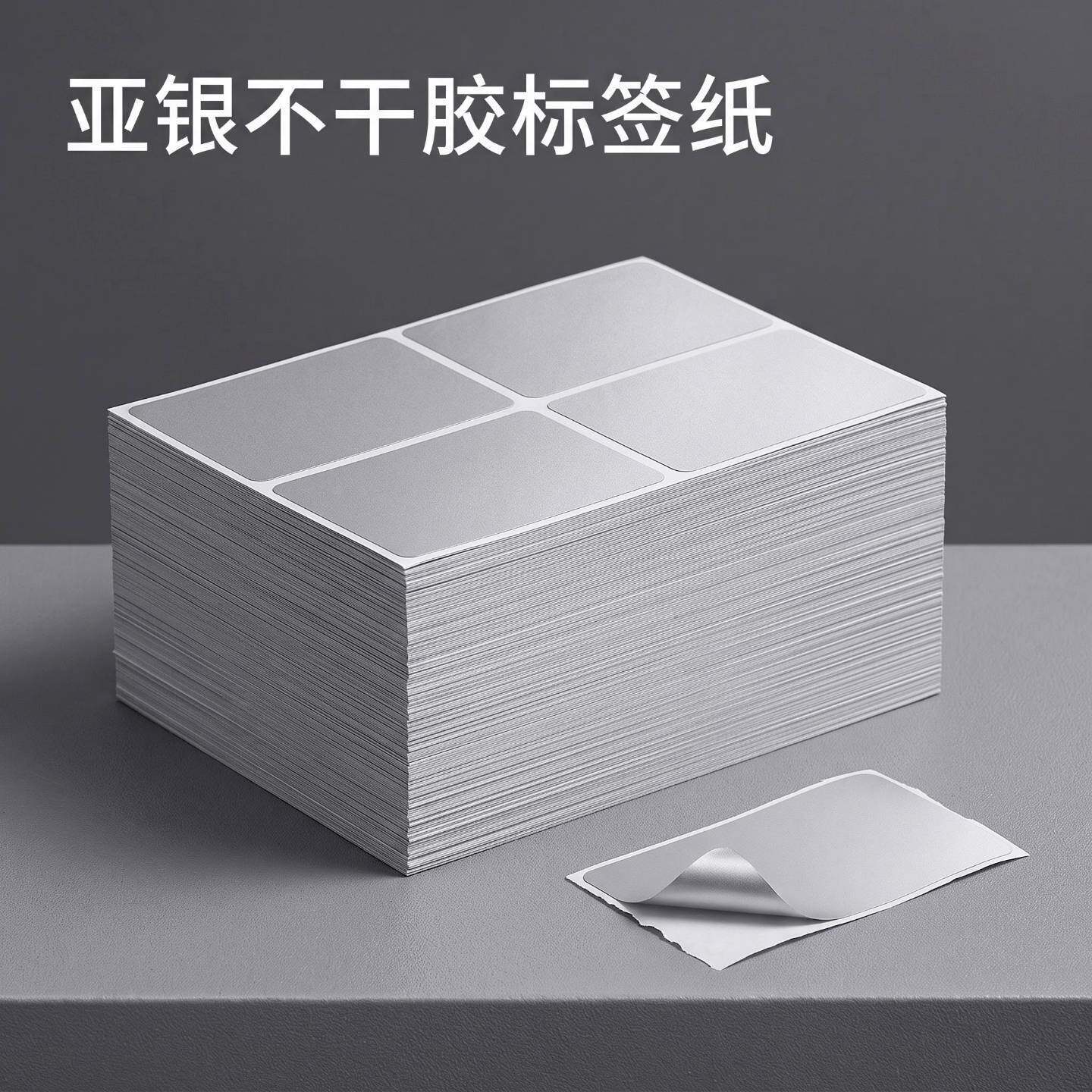 亚银标签贴防水防油不干胶贴纸姓名贴食品药品留样标签储物便签纸