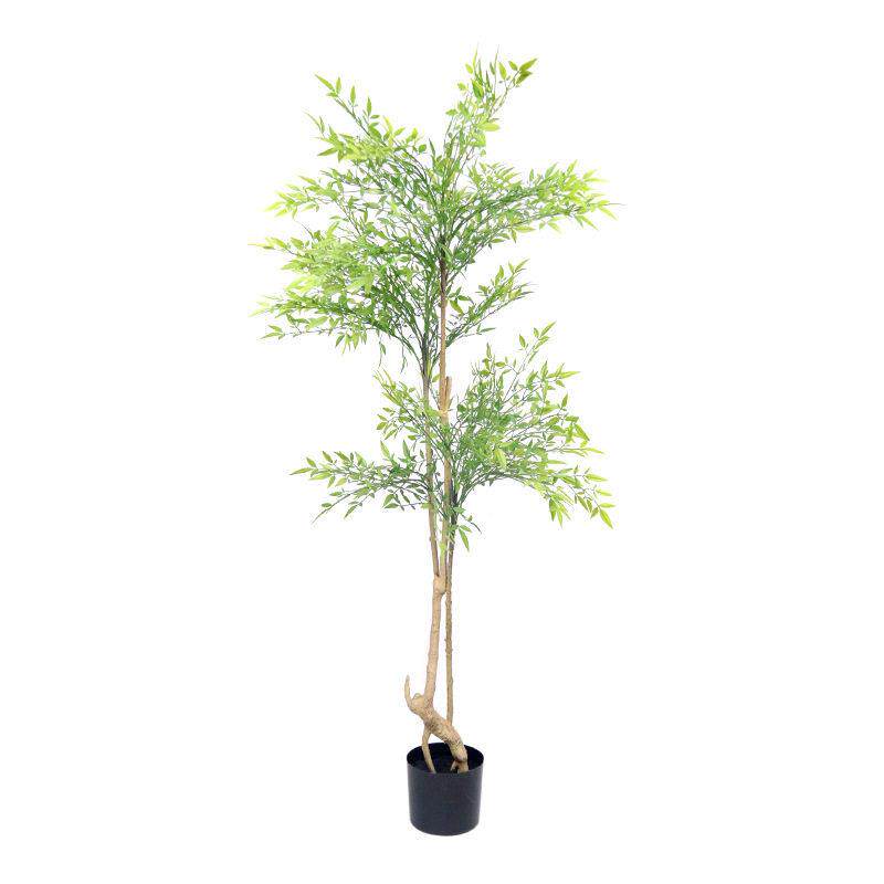 仿真绿植南天竹家居室内落地装饰假盆栽南天竺仿真植物橱窗摆件