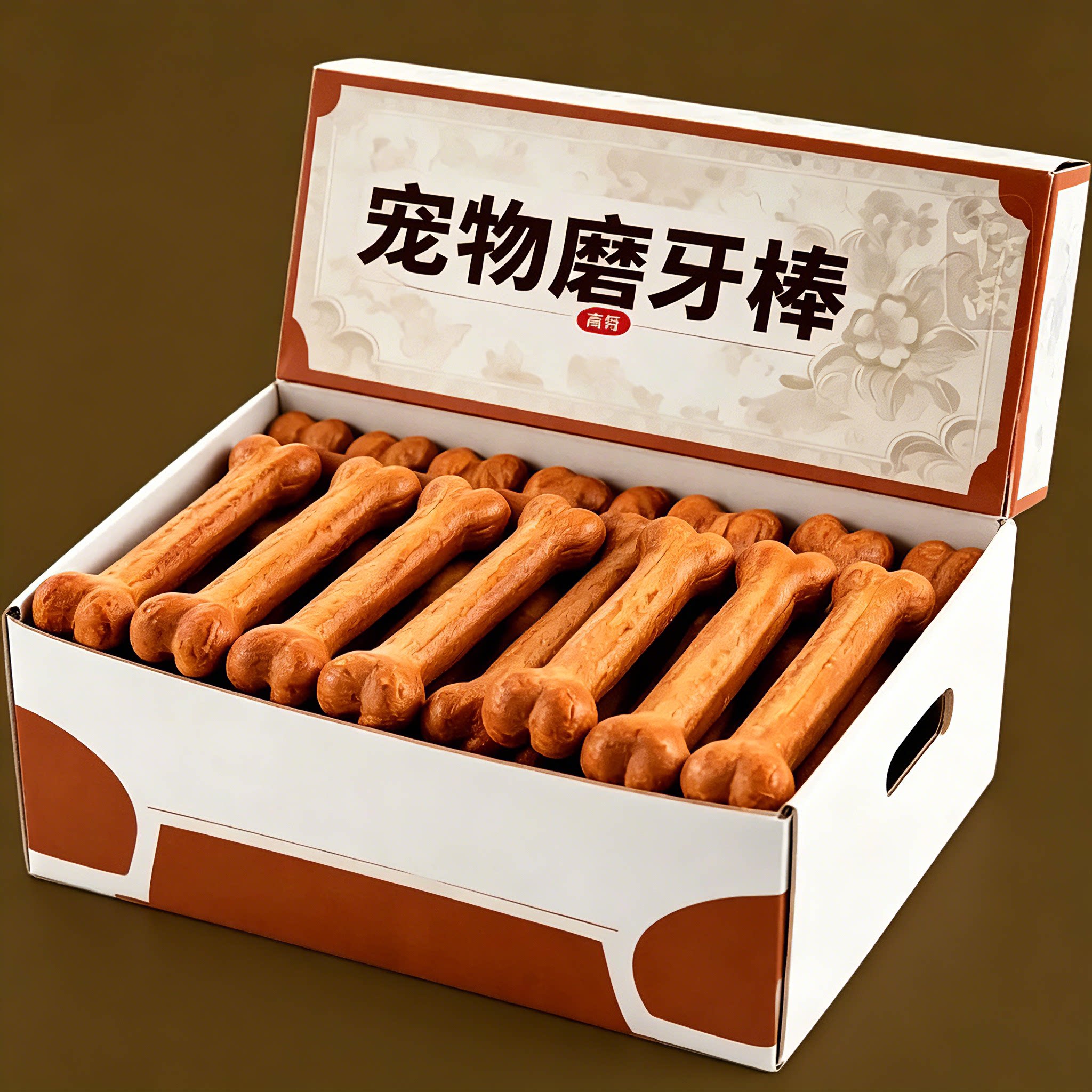 狗狗耐咬洁齿补钙磨牙棒
