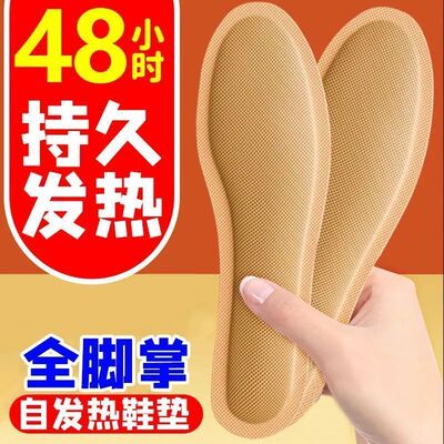 艾草发热鞋垫女可行走自发热暖足
