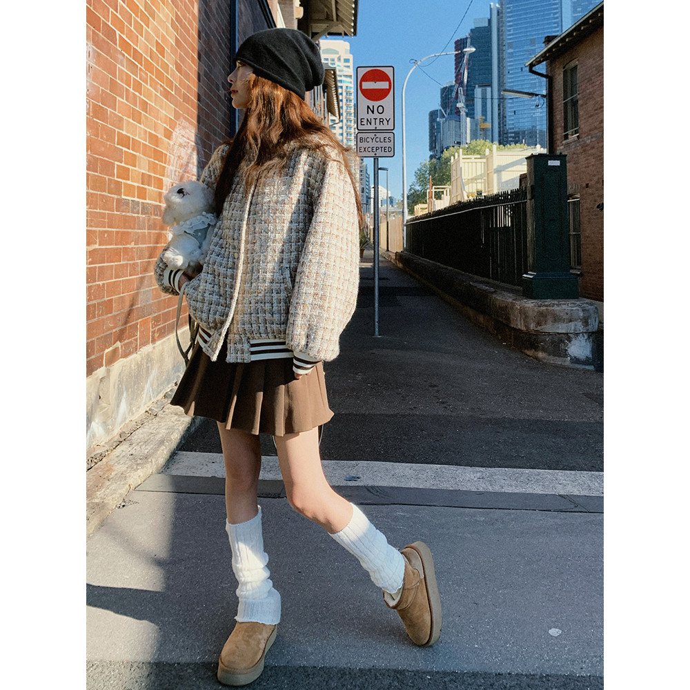 法式复古格纹小香风外套女短款名媛气质小个子炸街上衣2025春新款,女装短外套,浙宝210（原浙宝191）