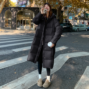 现货主推设计感长款90%白鸭绒羽绒服191-6356-P415-K598图片