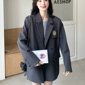 西装英伦风小西装网红小西服短款韩版春秋休闲上衣气质小个子洋气图片