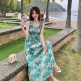 现货210-3253-P135-K198气质小碎花百搭无袖连衣裙，女装连衣裙，浙宝210（原浙宝191）