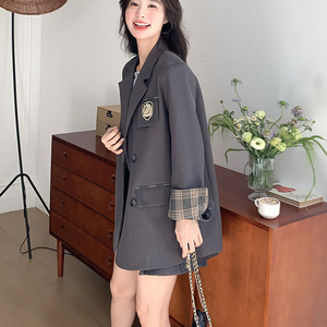 西装英伦风小西装网红小西服短款韩版春秋休闲上衣气质小个子洋气图片