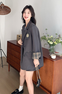 西装英伦风小西装网红小西服短款韩版春秋休闲上衣气质小个子洋气图片