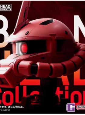 现货万代BN HEAD Collection VOL.3夏亚扎古头发光头雕