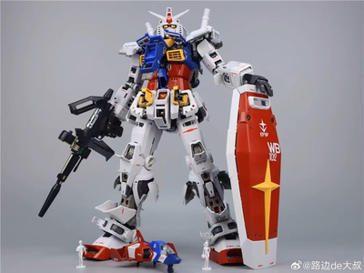 现货国产大班 PG1/60  PGU元祖RX78 带水贴 蚀刻片拼装模型