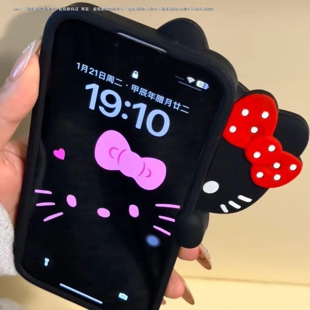 立体波点探头KT苹果4S手机壳5se硅胶6s女se2全包678plus潮151413