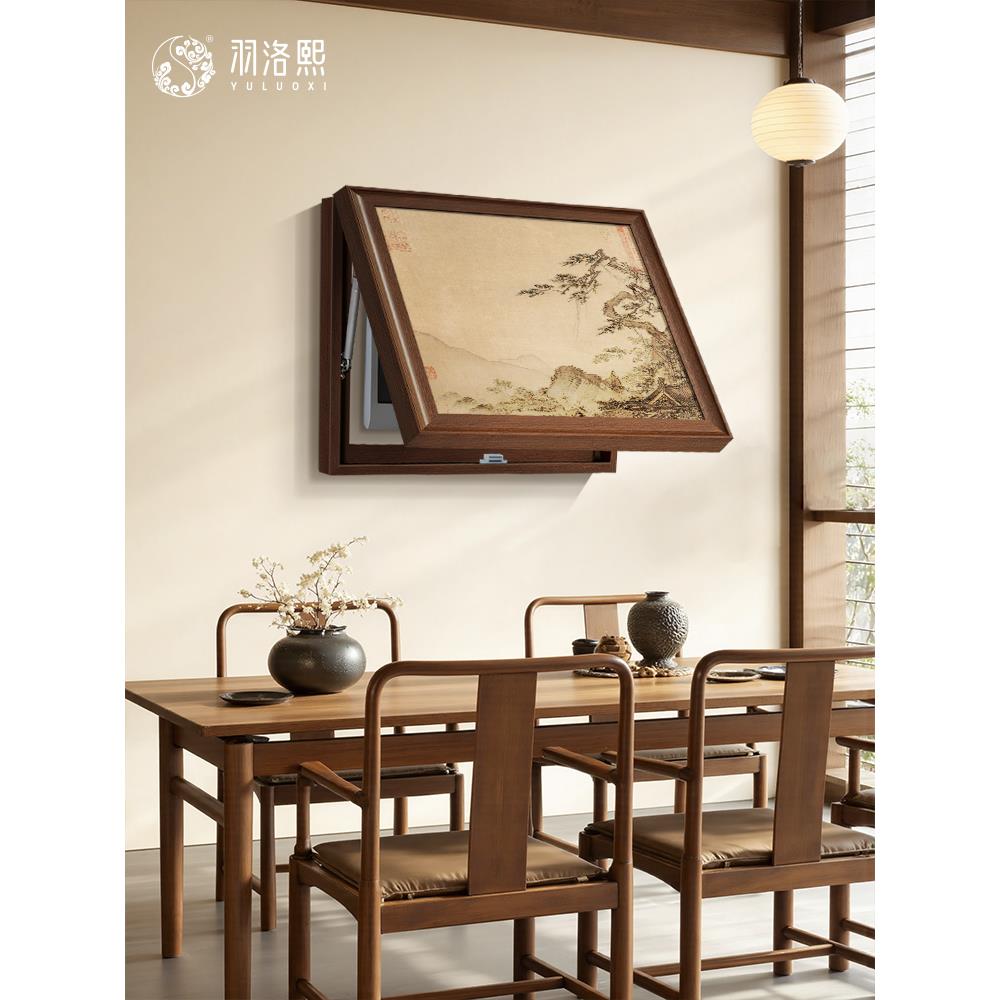 欢迎宋朝审美仪表箱装饰画中餐馆配送箱挂画多媒体免打孔壁画