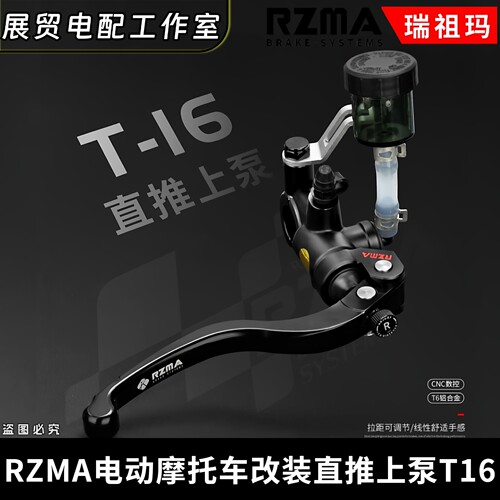 瑞祖玛T16小牛裸把车直推式上泵
