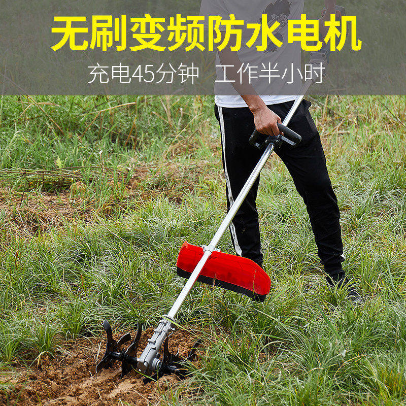 日本进口电动割草机除草机小型打草机多功能收割机充电式农用割谷