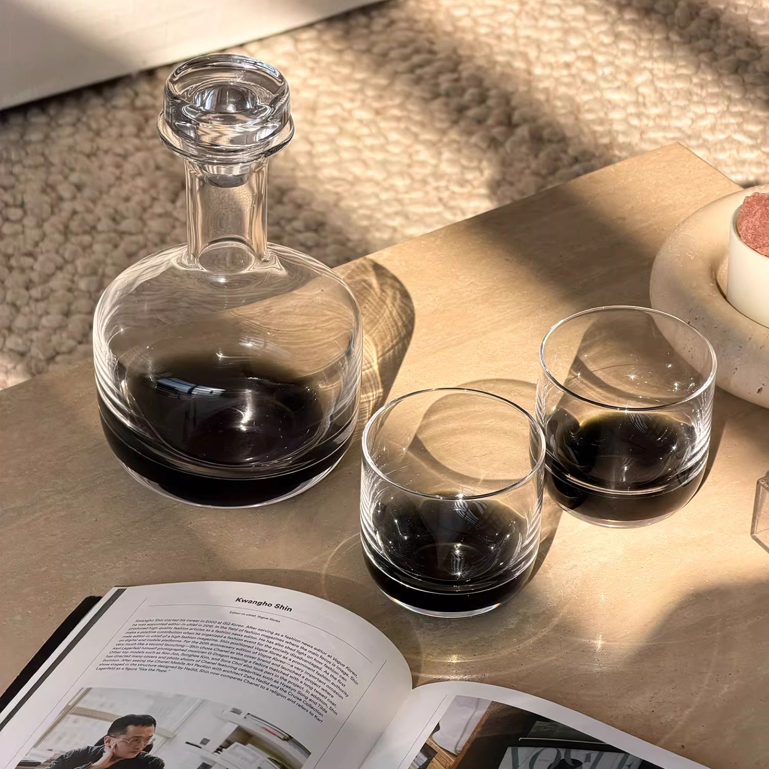 Texdream织梦 中古北欧玻璃杯酒具套装vintage威士忌杯酒杯洋酒杯