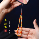 金丝玉圆珠子手机链女款 精致挂件玉石手腕手机壳挂绳防丢防摔挂饰