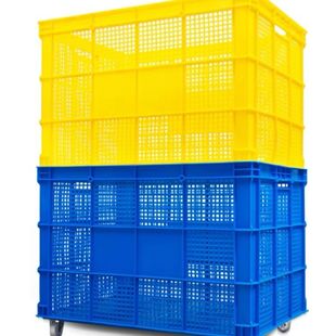 塑料筐子长方形镂空大号箩筐收纳胶筐快递框Q子水果蔬菜周转筐