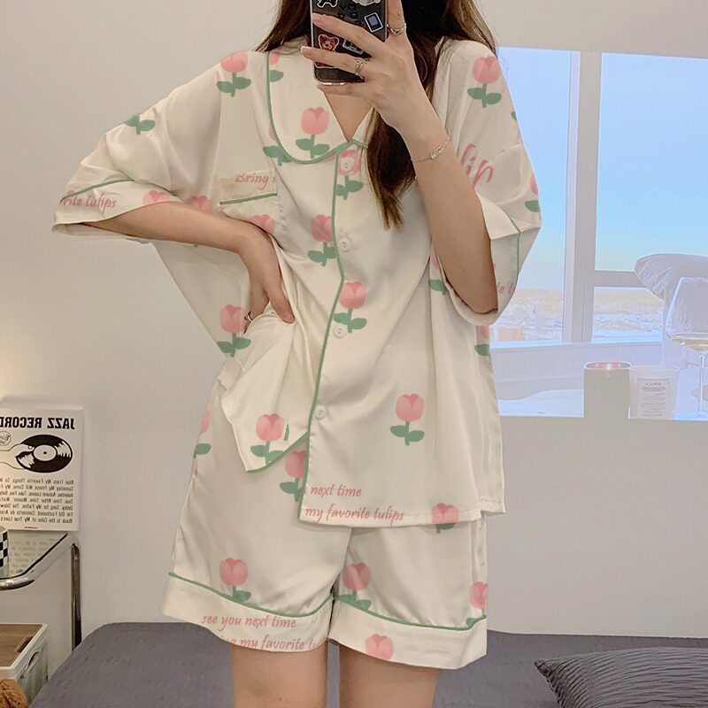 玫瑰年轻妈妈甜美娃娃领夏款短袖