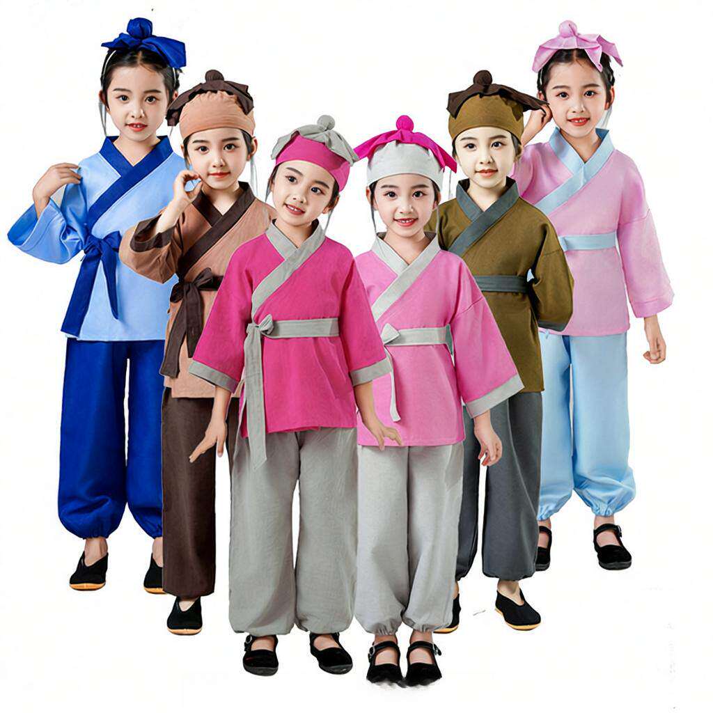 儿童春夏锄禾古装悯农夫书童汉服
