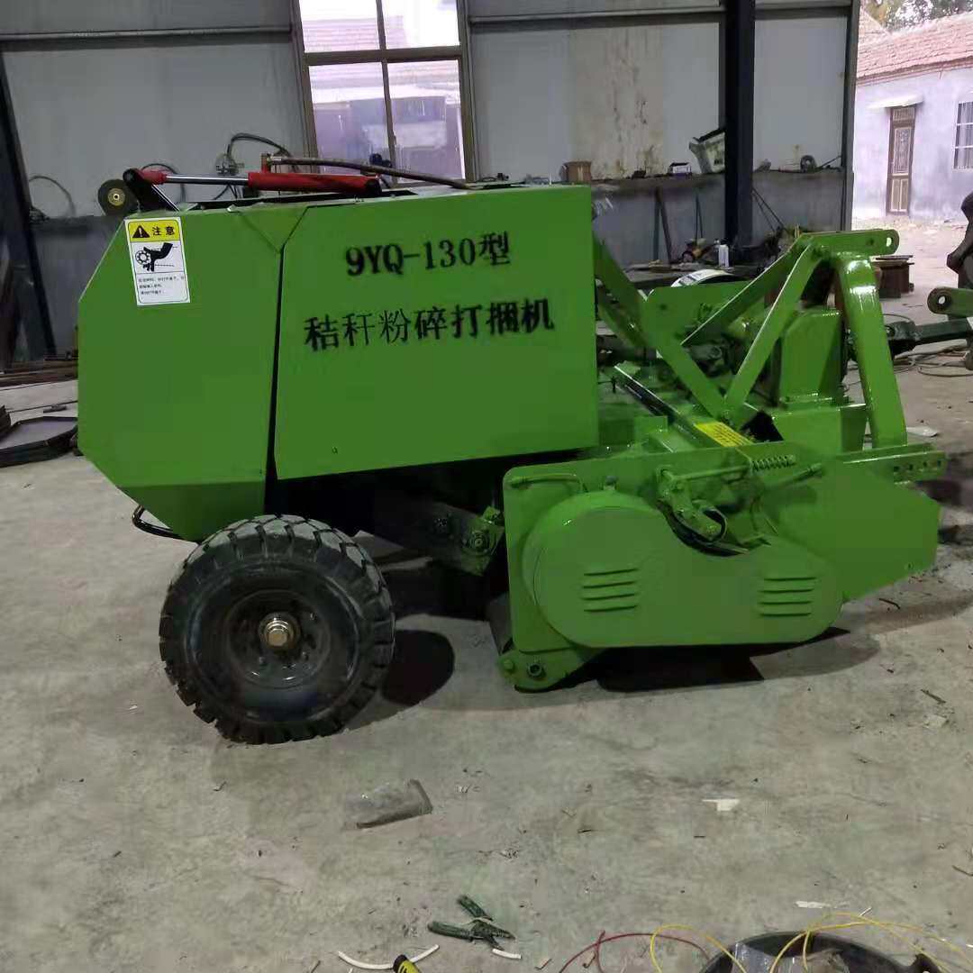 拖拉机悬挂式玉米秸秆回收机 全自动秸秆粉碎打捆机价格
