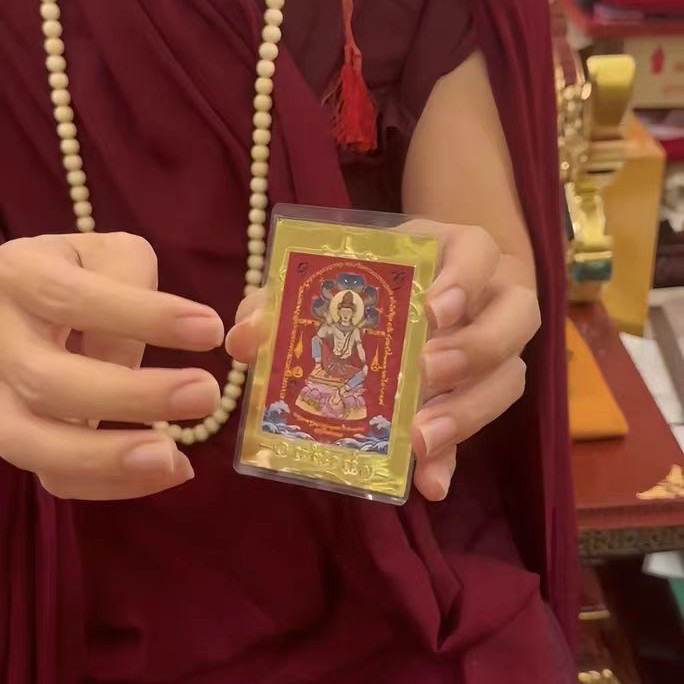 泰国特色 佛牌 古巴thip 九紫离火 符卡 泽度金 蛇年新款 手机贴