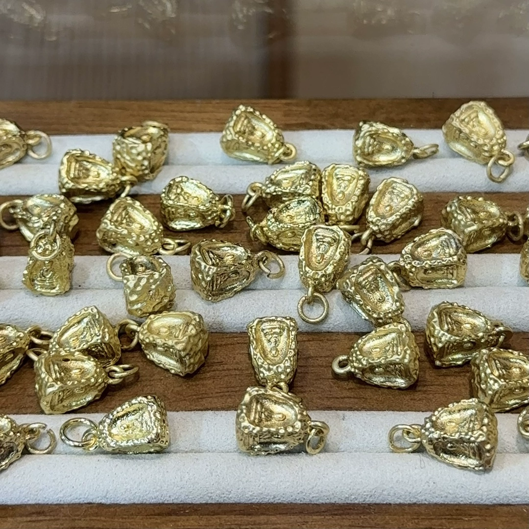 纯铜四面佛吊坠配件手链项链挂件手工DIY文玩饰品时尚佛珠配饰