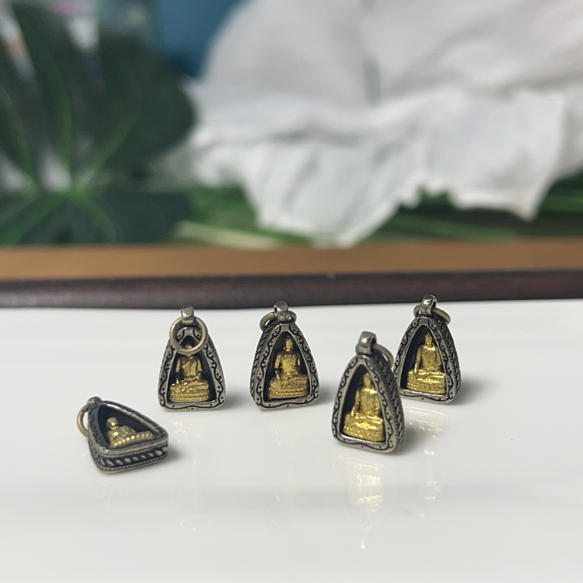 白铜无相佛提溜配件饰品文玩配饰配件diy饰品文玩手串串珠