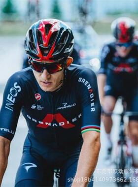 新款直销2023环法INEOS自行车比赛自由赛长袖骑行服公路骑行服套