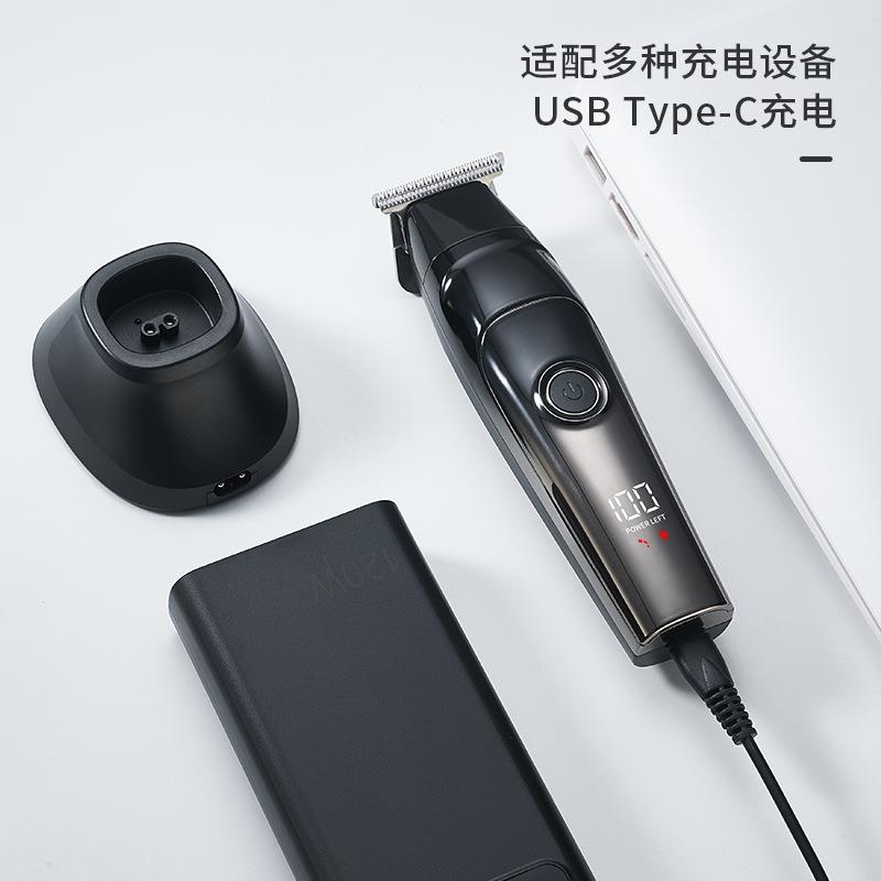 新款直销电动理发器雕刻男士电推剪子发廊家用全身防水电动推子油