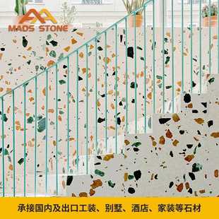 新款直销人造石无机水磨石板材台面室内装修窗台石淋浴板背景墙楼