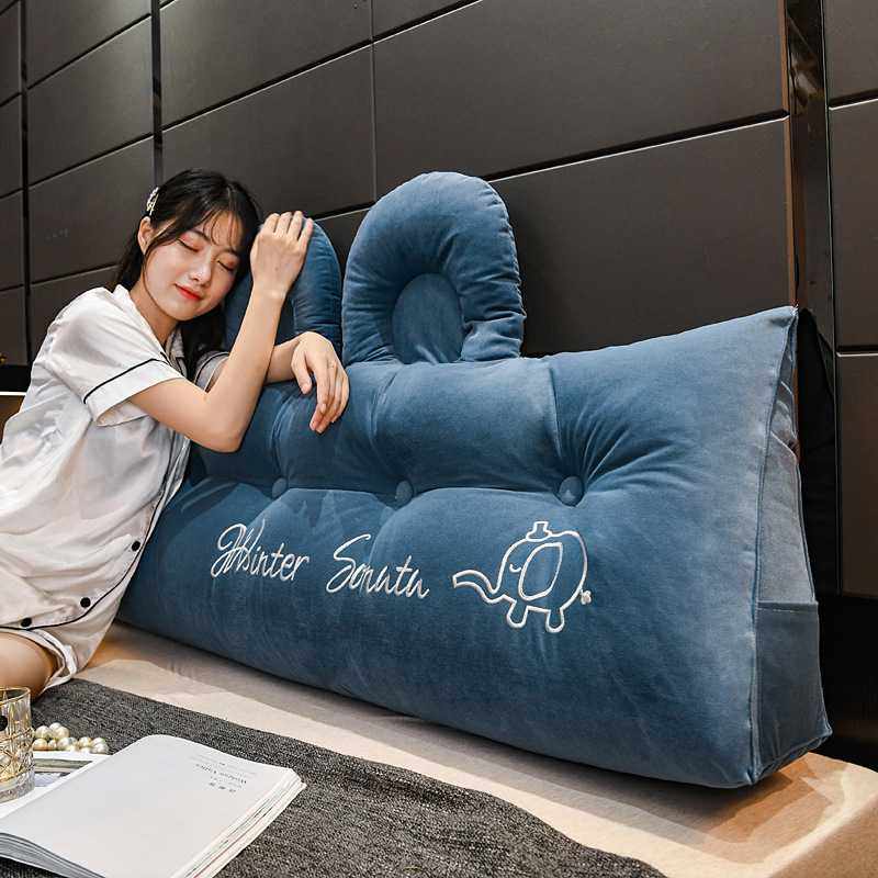 新款直销三角床头靠垫可拆洗床上大靠背双人靠枕护腰软包榻榻米沙,居家布艺,床头靠垫,淘宝优惠券,粉丝福利购,淘宝优惠卷