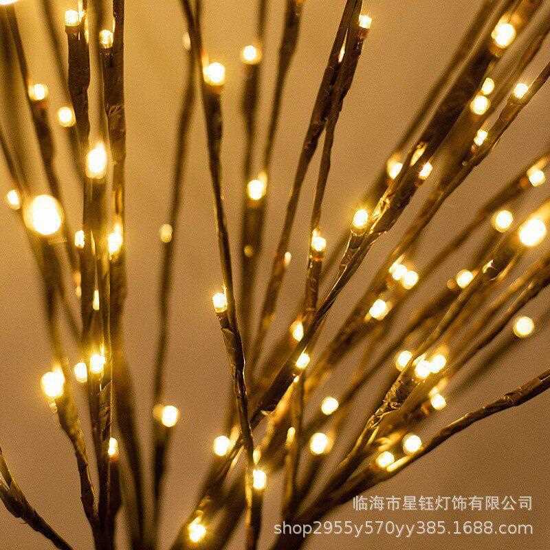 新款直销led仿真树枝灯串 浪漫房间卧室布置创意灯 庭院民宿装饰