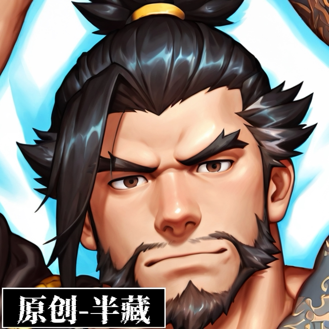 原创-守望先锋半藏大叔等身抱枕定制动漫胸腹肌肉腐女用长条枕头