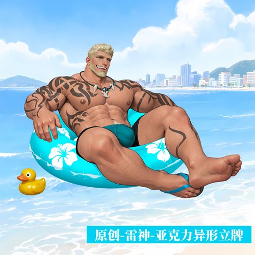 [皮皮狗原创]漫威争锋雷神泳装亚克力立牌人形桌面摆件二次元游戏