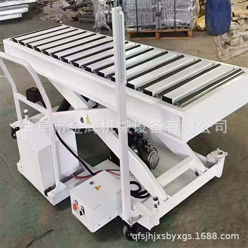 厂家直供固定滚筒升降机 台面滚筒式液压升降平台 90度旋转升降机,五金/工具,机床,淘宝优惠券,粉丝福利购,淘宝优惠卷