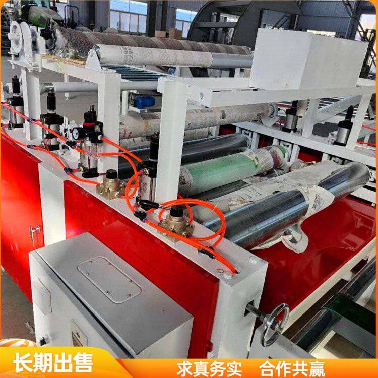 三胺板密度板覆膜机 镀锌板pvc膜热转印机 竹木纤维大板贴面机