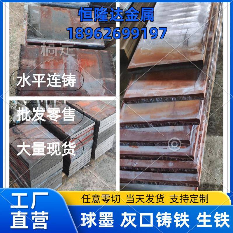 FCD500-7 FCD450-10球墨铸铁FC250 FC00 HT200灰口棒板材生铁