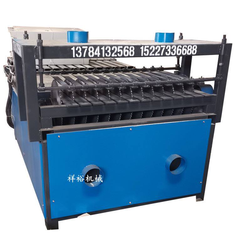 定制托盘自动打钉脚墩机实木切块锯多段锯方木切块机刨花木屑切墩