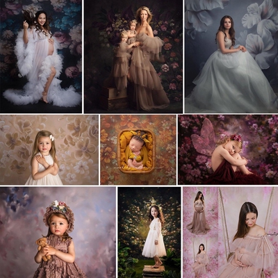 Portrait Photography Backdrop for Photo Studio Floral Textu