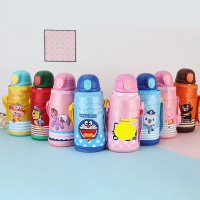 520ml Kids Straw Thermos Child Stainless Steel Water Bottle