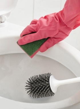 Cleaning Brush For Toilet Silicone Toilet Brush Floor-standi