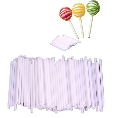 100pcs/pack Safe Plastic Lollipop Stick Cake Pop Sticks For